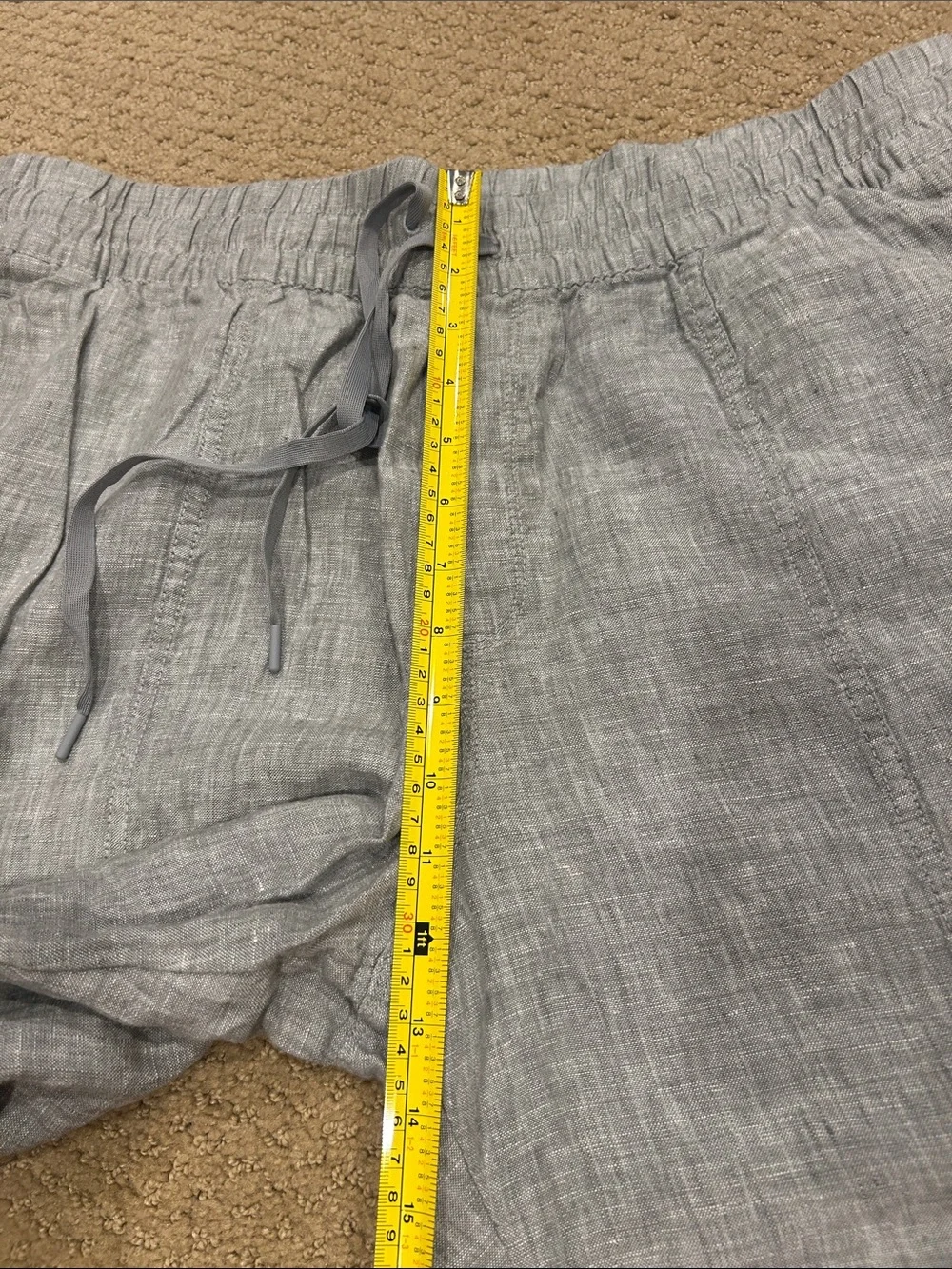 Athleta Linen Drawstring Pants Women’s Size XL